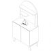 Aparador Cantinho Cafe 2 Portas 80 cm 4630 Naturale Terracota ARLY