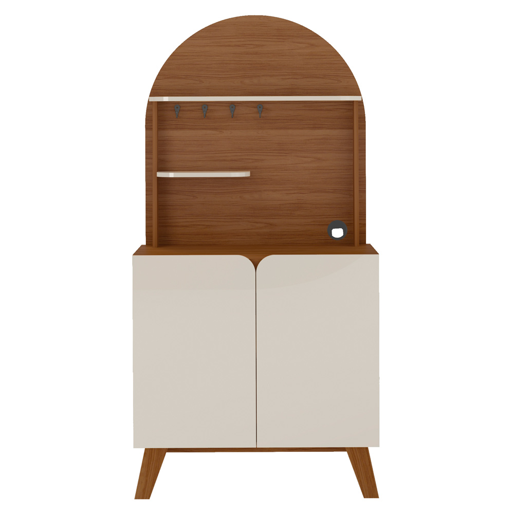 Aparador Cantinho Cafe 2 Portas 80 cm 4631 Cedro Off White ARLY
