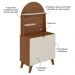 Aparador Cantinho Cafe 2 Portas 80 cm 4631 Cedro Off White ARLY