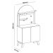 Aparador Cantinho Cafe 2 Portas 80 cm 4678 Preto ARLY
