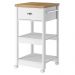 Aparador Carrinho Café 1 Gaveta 45 cm BA130 Branco Dtall