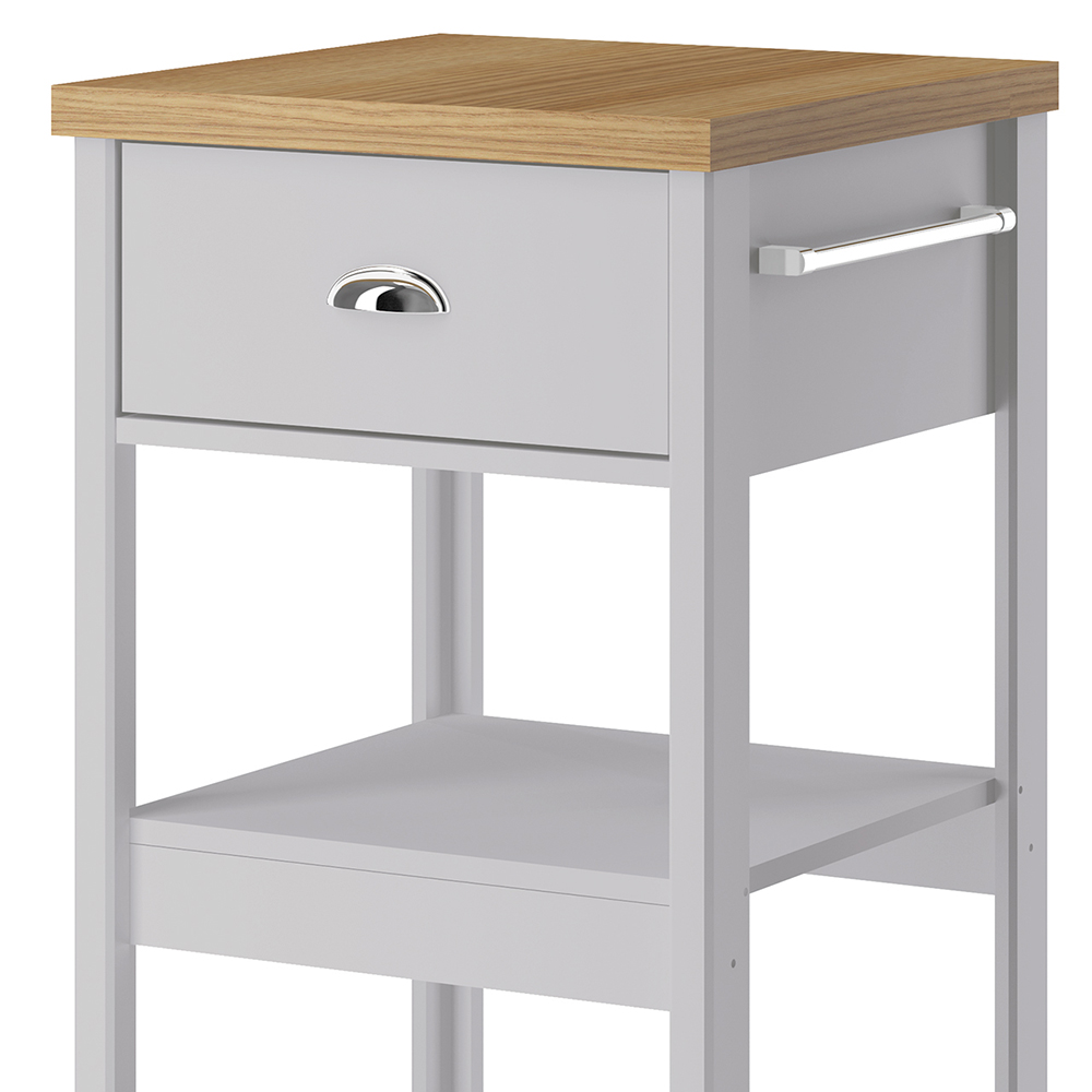 Aparador Carrinho Café 1 Gaveta 45 cm BA130 Cinza Dtall