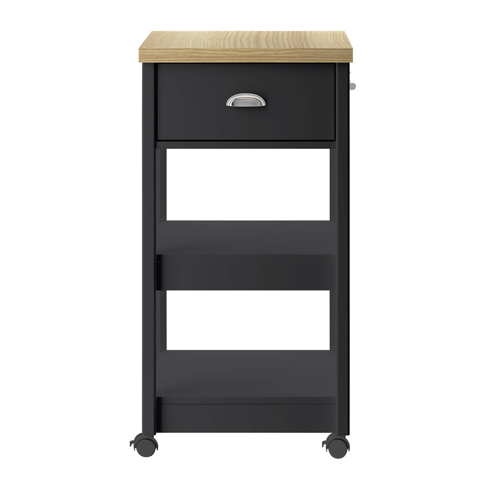 Aparador Carrinho Café 1 Gaveta 45 cm BA130 Preto Dtall