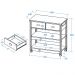 Aparador Carrinho Café 2 Gavetas 85 cm BA135 Branco Dtall