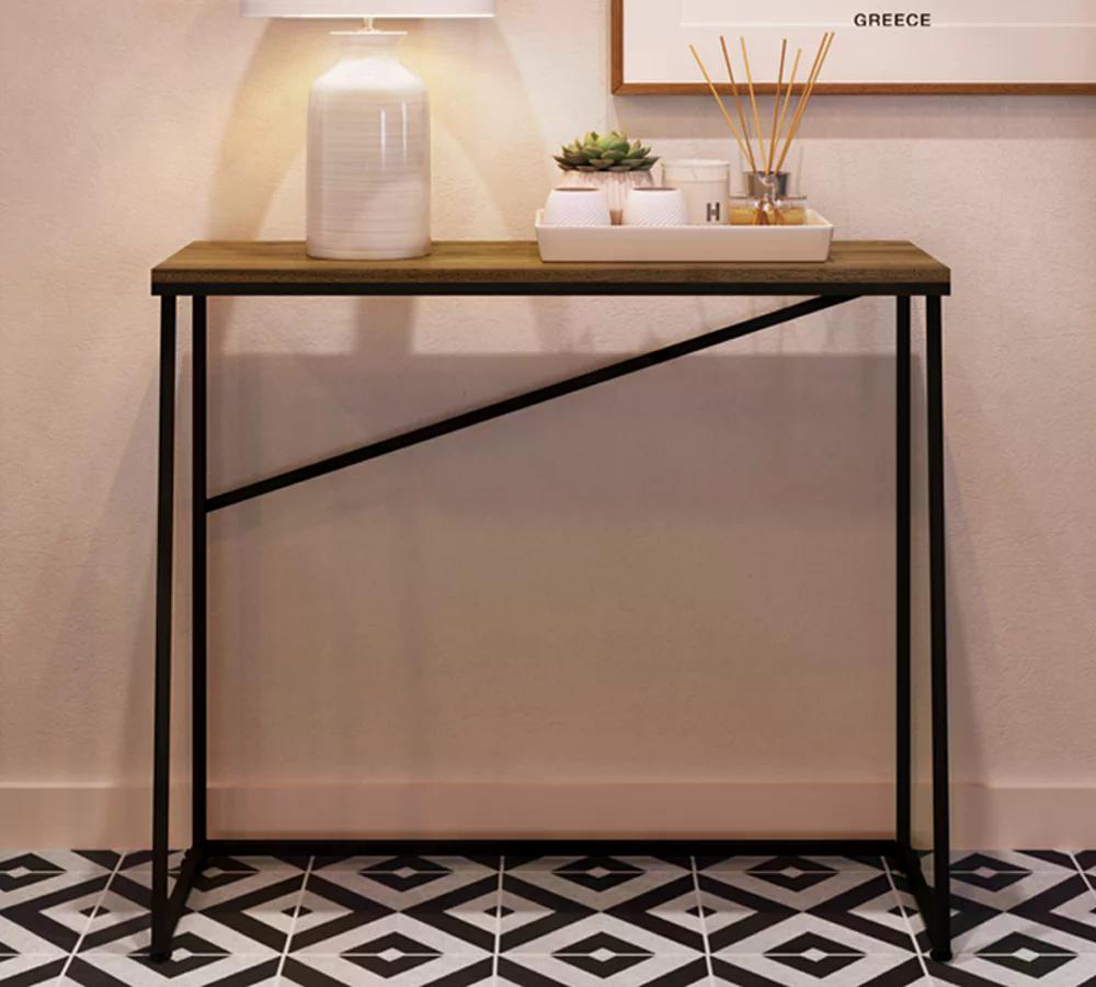 Aparador Estilo Industrial SW001 Preto Noce Oro PP