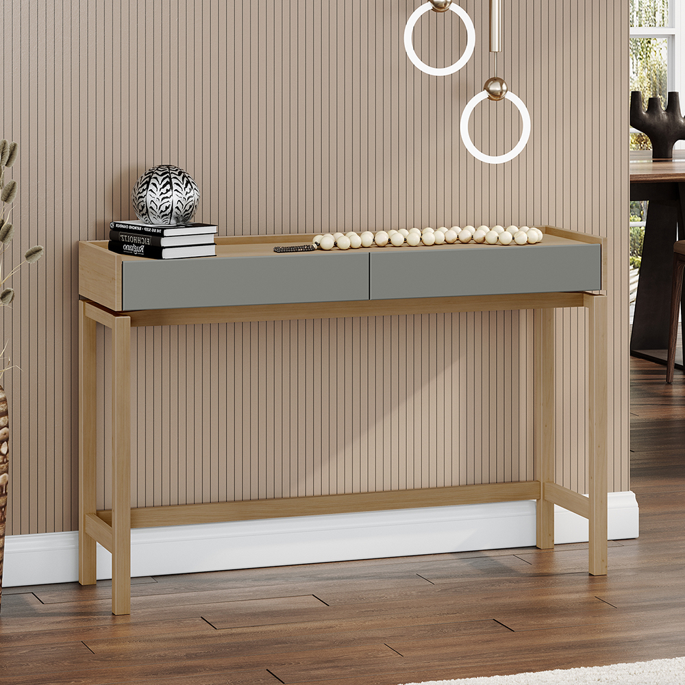 Aparador Para Sala 2 Gavetas 120 cm 2152 Oak Ferrolack Milani Store