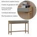 Aparador Para Sala 2 Gavetas 120 cm 2152 Oak Ferrolack Milani Store