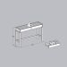 Aparador Para Sala 2 Gavetas 120 cm 2152 Tauari Concret Milani Store