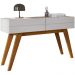 Aparador Para Sala 2 Gavetas Noronha Off White Matte CLB
