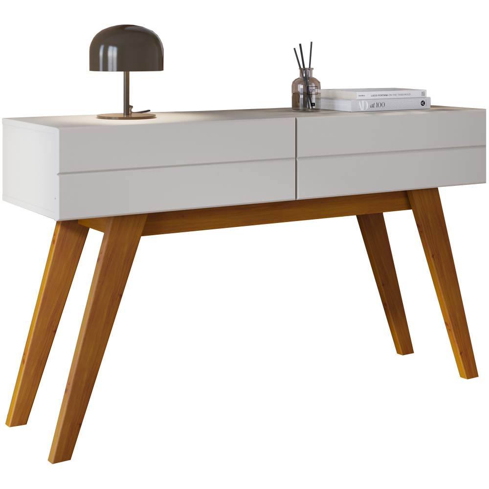 Aparador Para Sala 2 Gavetas Noronha Off White Matte CLB