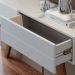Aparador Para Sala 2 Gavetas Noronha Off White Matte CLB
