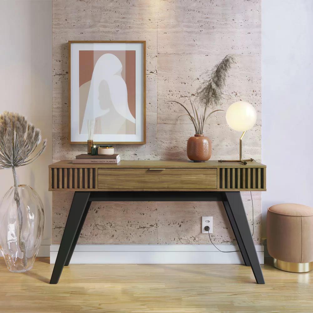 Aparador Para Sala Com Gaveta Riveira Noce Milano CLB