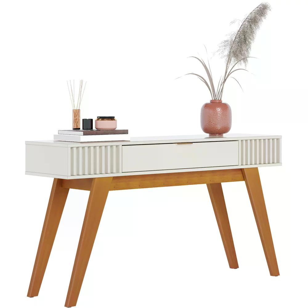 Aparador Para Sala Com Gaveta Riveira Off White CLB