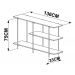 Aparador Para Sala De Jantar 27864 Linha Tube Vermont Preto Fosco Artesano