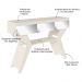 Aparador Sala Estar Com Espelhos 120 cm 4149 Off White ARLY