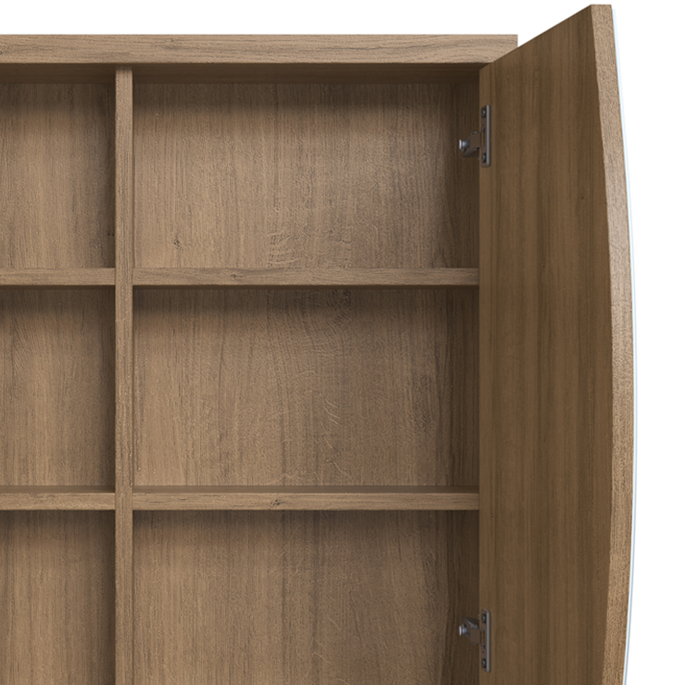 Armário Espelheira Com Porta e Nicho 70 cm ES9680 Mell FAEM
