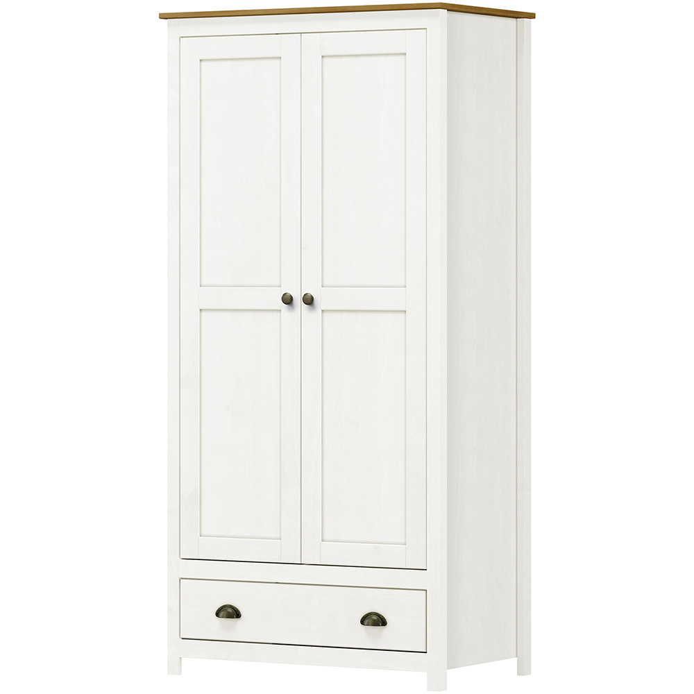 Armario 2 Pt 1 Gv Madeira Maciça 91 cm 9103 Branco Freijo Milani Store