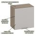 Armario Aereo 1 Porta 58 cm 12541 Etti Carvalho Oak Off White PLN