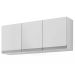 Armario Aereo 120 Cm 3 Portas Andreia Branco REAJL Moveis
