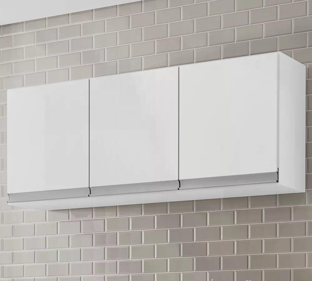 Armario Aereo 120 Cm 3 Portas Andreia Branco REAJL Moveis
