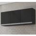 Armario Aereo 120 Cm 3 Portas Andreia Preto REAJL Moveis