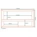 Armario Aereo 120 cm 1 Porta Vidro Vera AVE05 Marrocos MXM