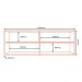 Armario Aereo 120 cm 2 Portas Vidro GLOR AGL02 Castanho MXM