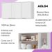Armario Aereo 120 cm MDP 3 Portas GLOR AGL04 Branco Neve MXM