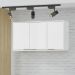 Armario Aereo 120 cm MDP 3 Portas GLOR AGL04 Branco Neve MXM