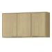 Armario Aereo 120 cm MDP 3 Portas GLOR AGL04 Castanho MXM