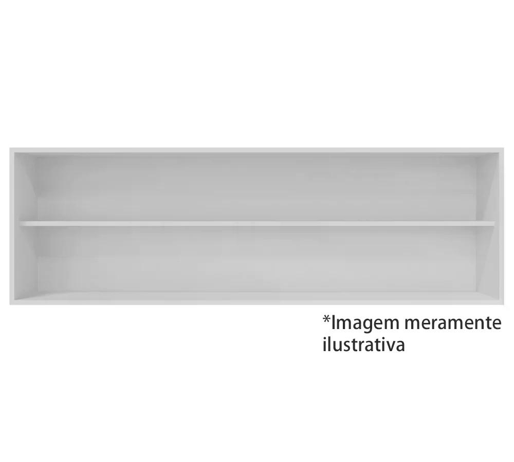 Armario Aereo 160 Cm 4 Portas Andreia Preto REAJL Moveis