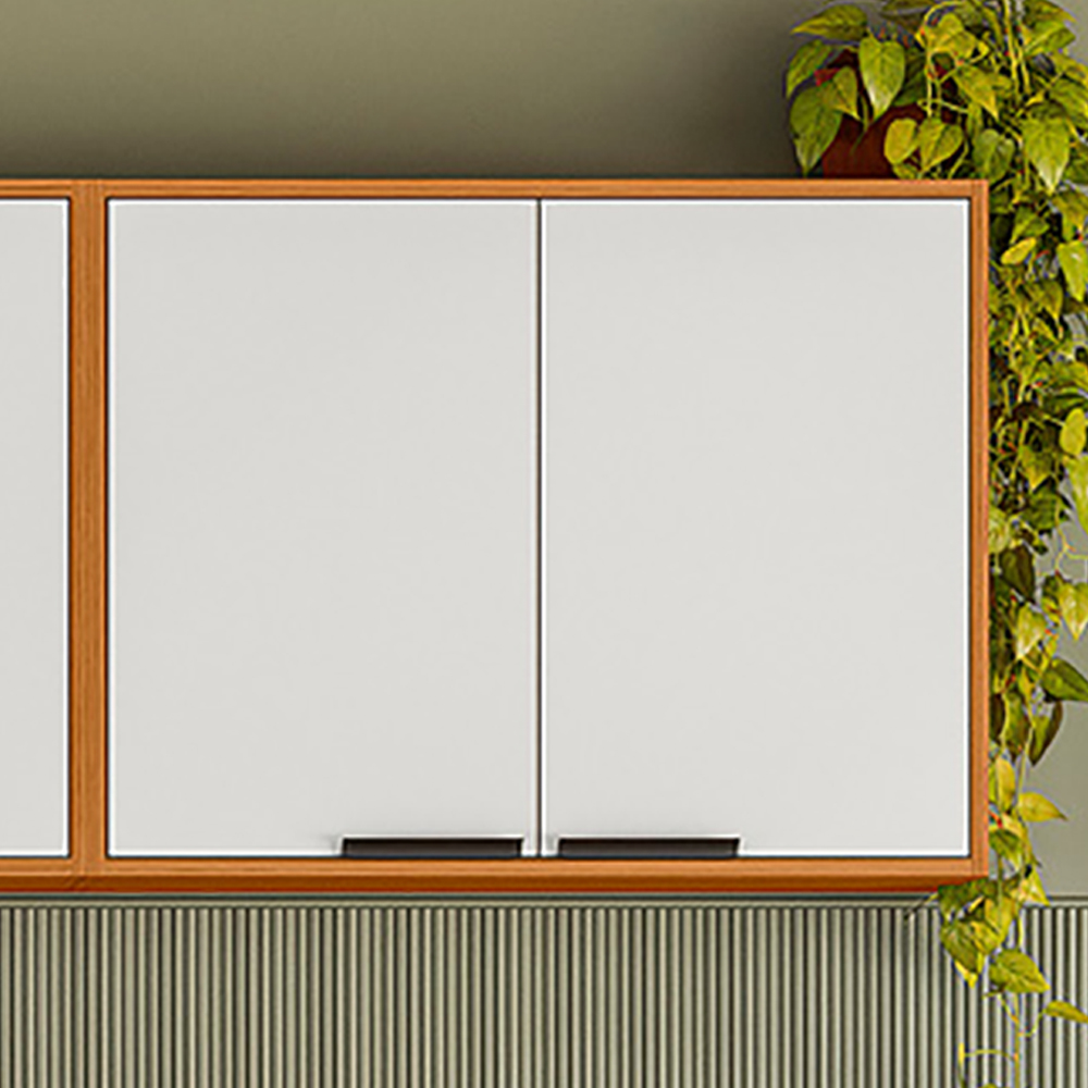 Armario Aereo 2 Portas 80 cm 12638 Raven Freijo Off White PLN