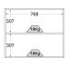 Armario Aereo 2 Portas 80 cm CD681 Branco Dtall