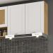 Armario Aereo 2 Portas 80 cm CD681 Branco Dtall