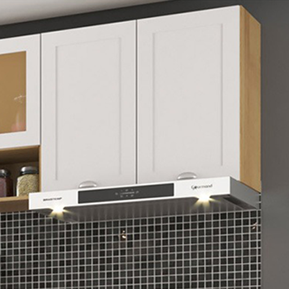 Armario Aereo 2 Portas 80 cm CD681 Branco Dtall