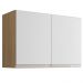 Armario Aereo 2 Portas 80cm Andreia Amendoa Branco REAJL Moveis