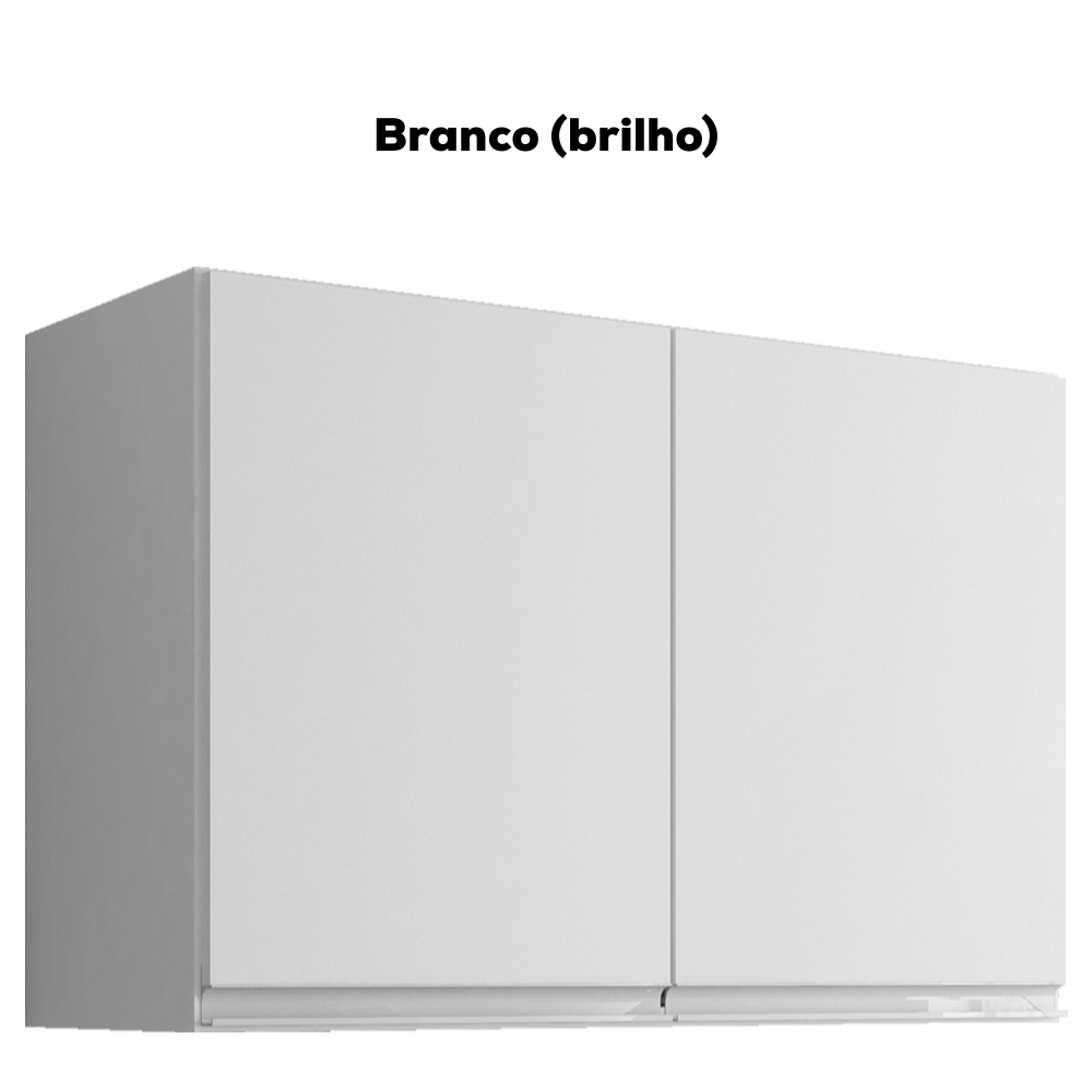 Armario Aereo 2 Portas 80cm Andreia Branco REAJL Moveis