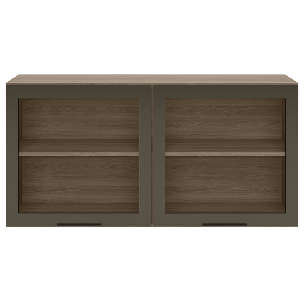 Armario Aereo 2 Portas Vidro 120 cm 12545 Etti Carvalho Oak PLN