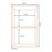 Armario Aereo 40 cm MDP 1 Porta Vera AVE02 Marrocos Off White MXM