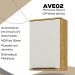 Armario Aereo 40 cm MDP 1 Porta Vera AVE02 Marrocos Off White MXM