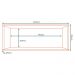 Armario Aereo Baculante 80 cm MDP 1 Porta Vera AVE03 Marrocos MXM
