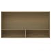 Armario Aereo Basculante 1 Porta Vidro 120 cm CD682 Branco Dtall