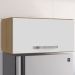 Armario Aereo Basculante 60cm Amendoa Branco REAJL Moveis