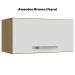 Armario Aereo Basculante 60cm Amendoa Branco REAJL Moveis