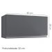 Armario Aereo Basculante 60cm Andreia Cinza REAJL Moveis