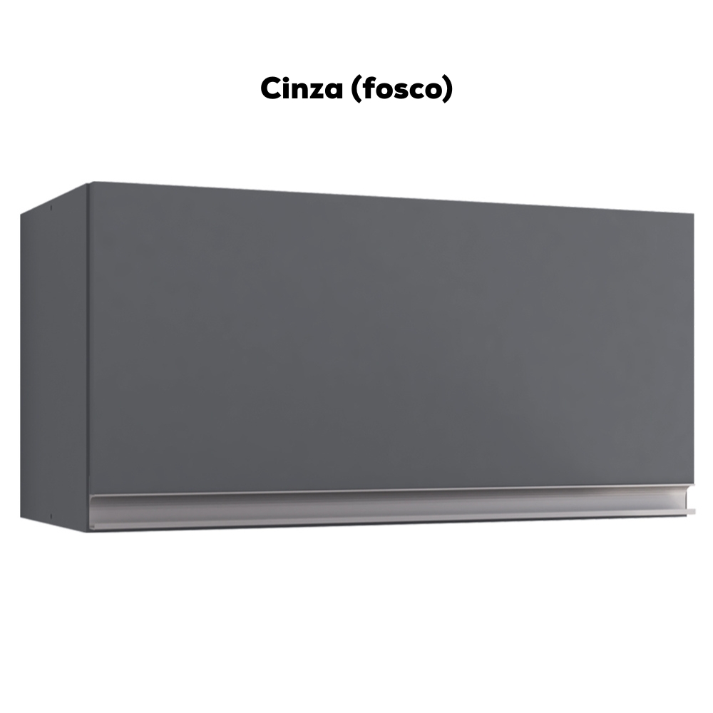 Armario Aereo Basculante 60cm Andreia Cinza REAJL Moveis