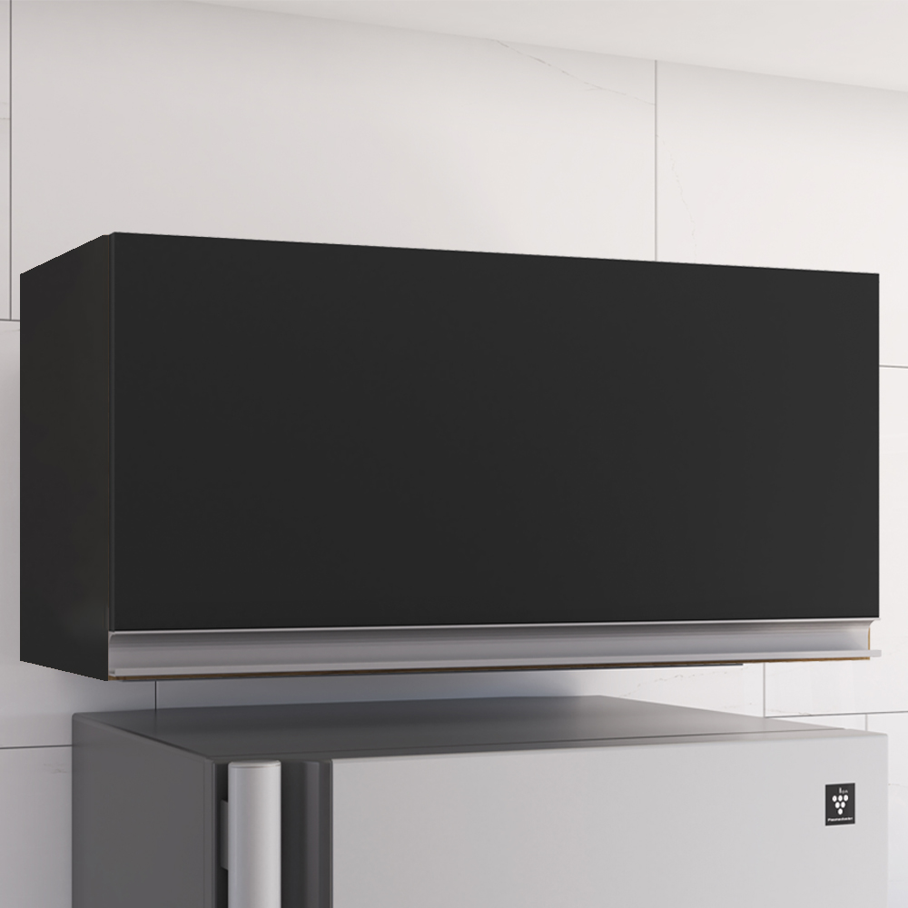 Armario Aereo Basculante 60cm Andreia Preto REAJL Moveis