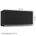 Armario Aereo Basculante 60cm Andreia Preto REAJL Moveis