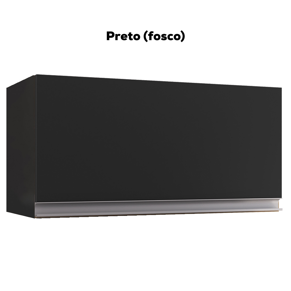 Armario Aereo Basculante 60cm Andreia Preto REAJL Moveis