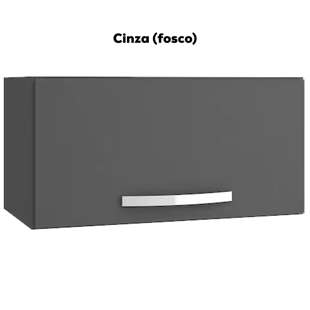 Armario Aereo Basculante 60cm Cinza REAJL Moveis